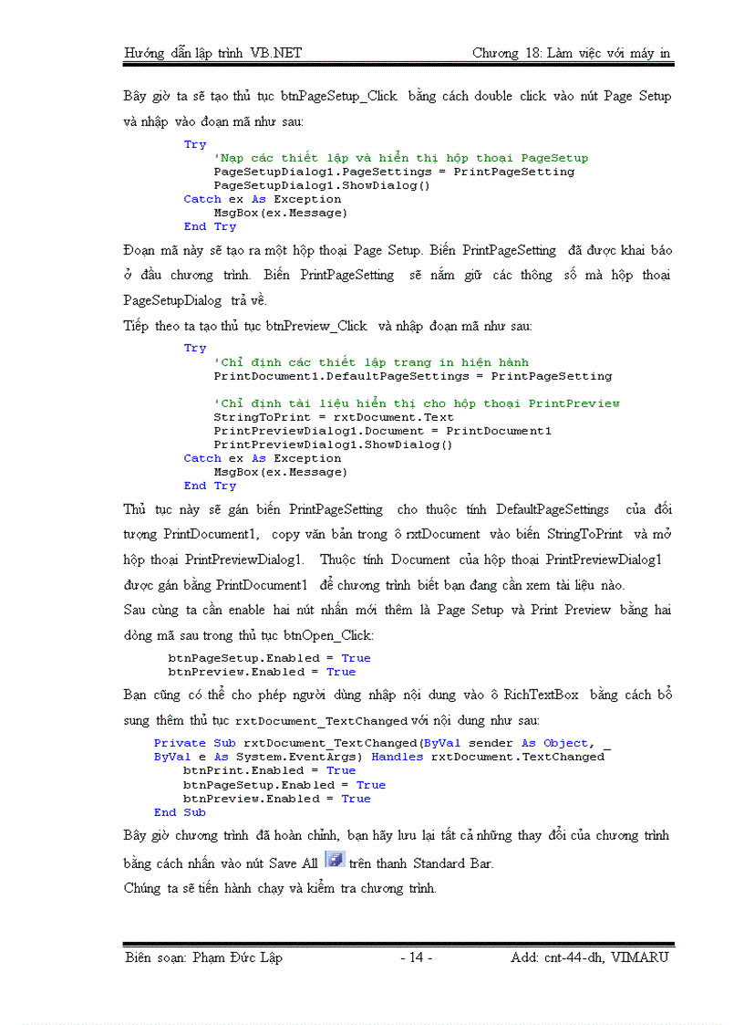 image for page Làm việc với máy in