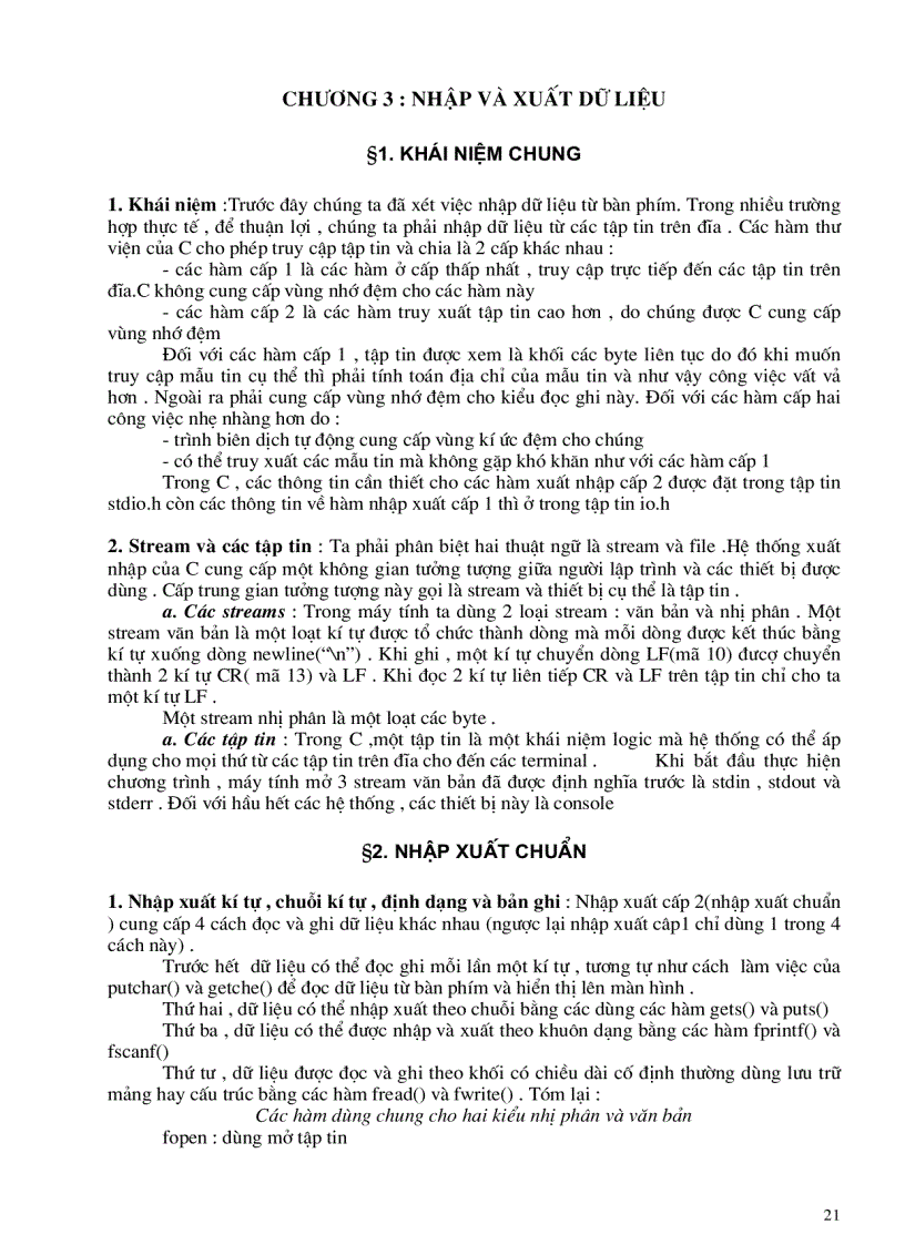 image for page Nhập và xuất dữ liệu