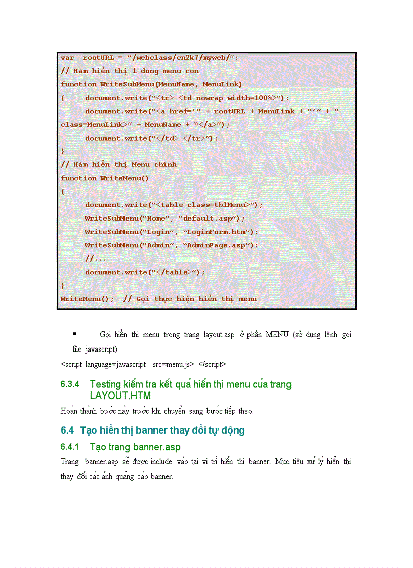 image for page Bài tập asp nâng cao