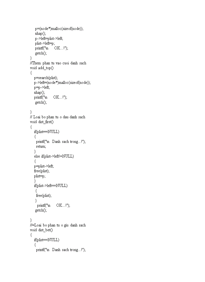 image for page Danh sách liên kết DSLK trong Cấu trúc dữ liệu