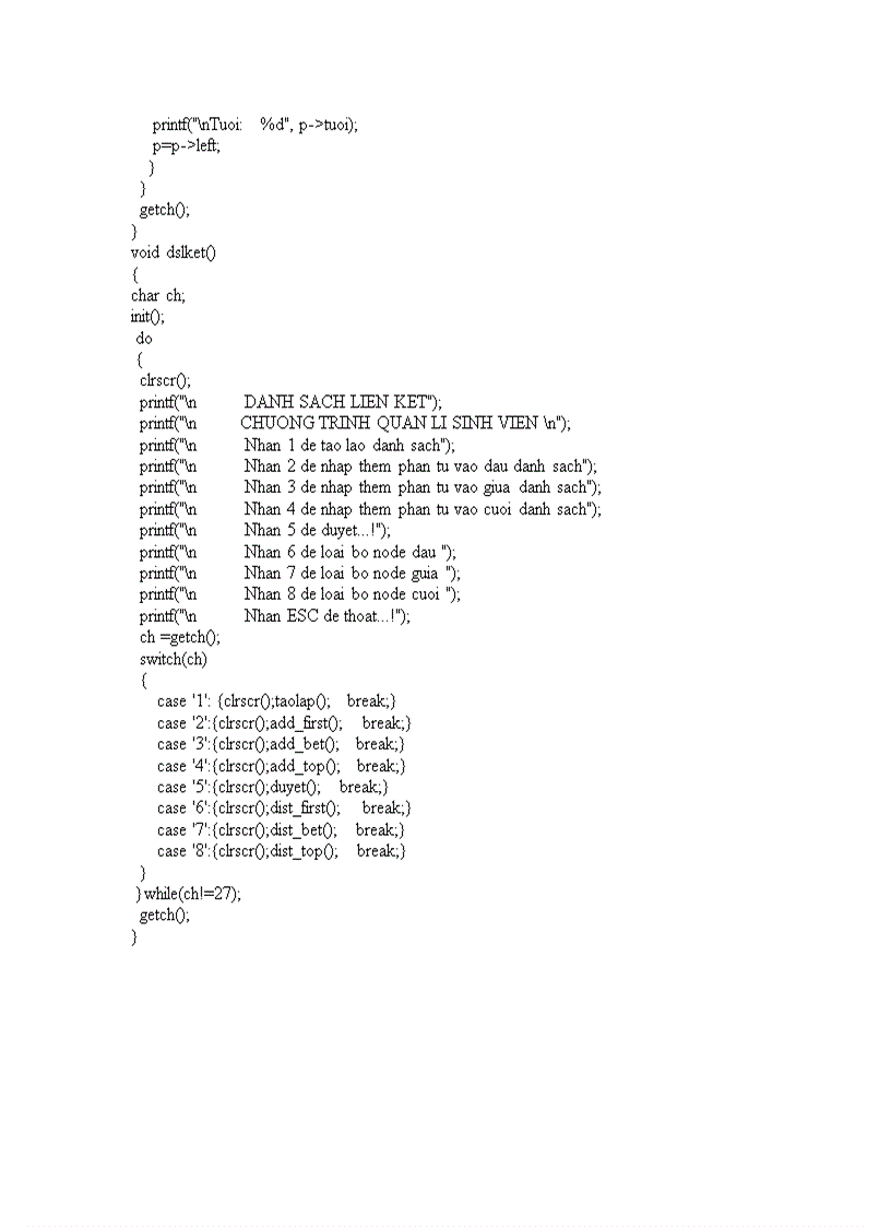 image for page Danh sách liên kết DSLK trong Cấu trúc dữ liệu