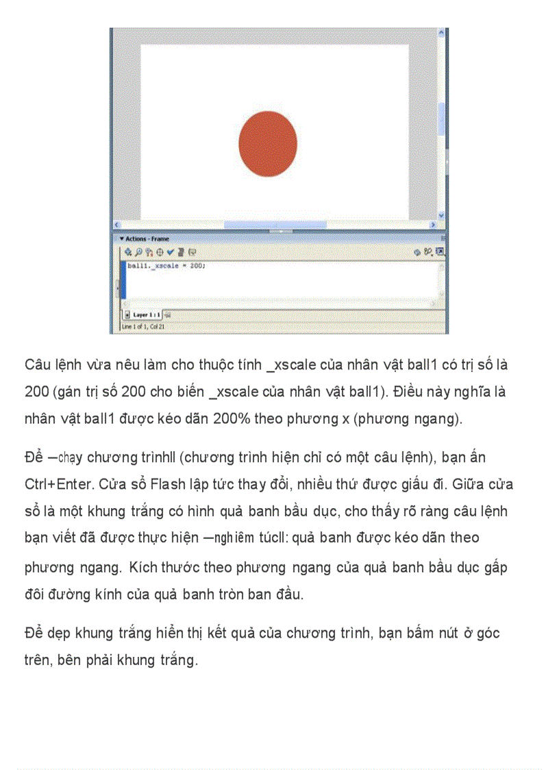 image for page Nhân vật và thể hiện trong lập trình Flash