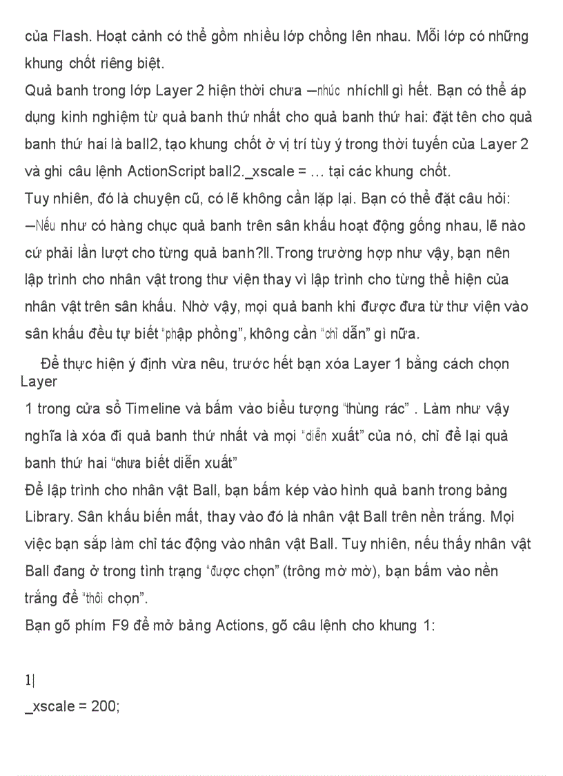 image for page Hành vi của nhân vật Tự học lập trình Flash