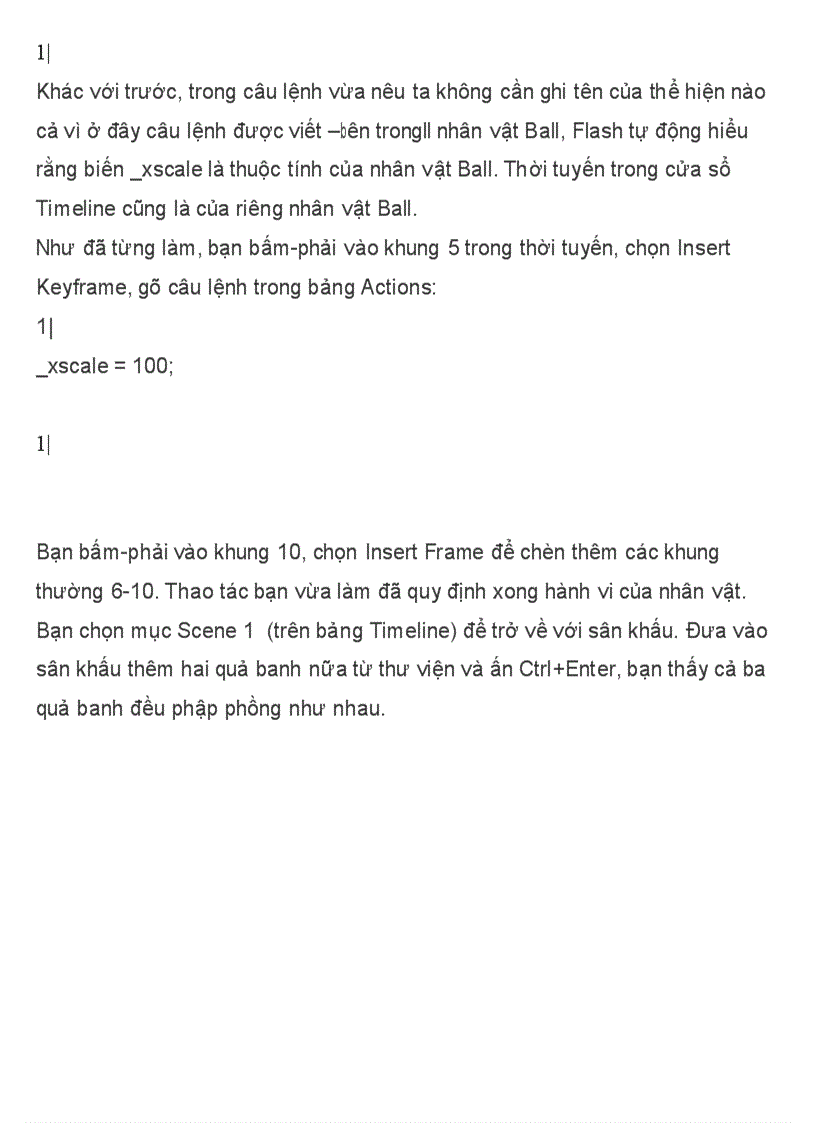 image for page Hành vi của nhân vật Tự học lập trình Flash