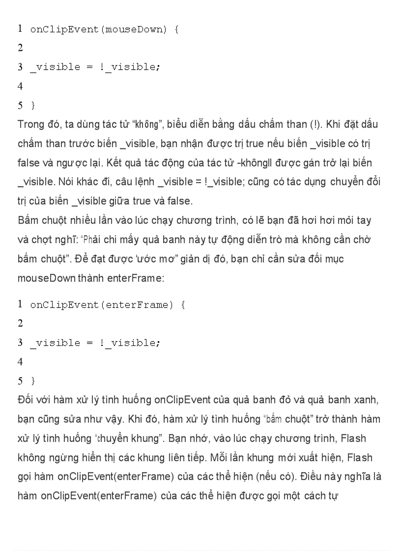 image for page Hàm xử lý tình huống Tự học lập trình Flash