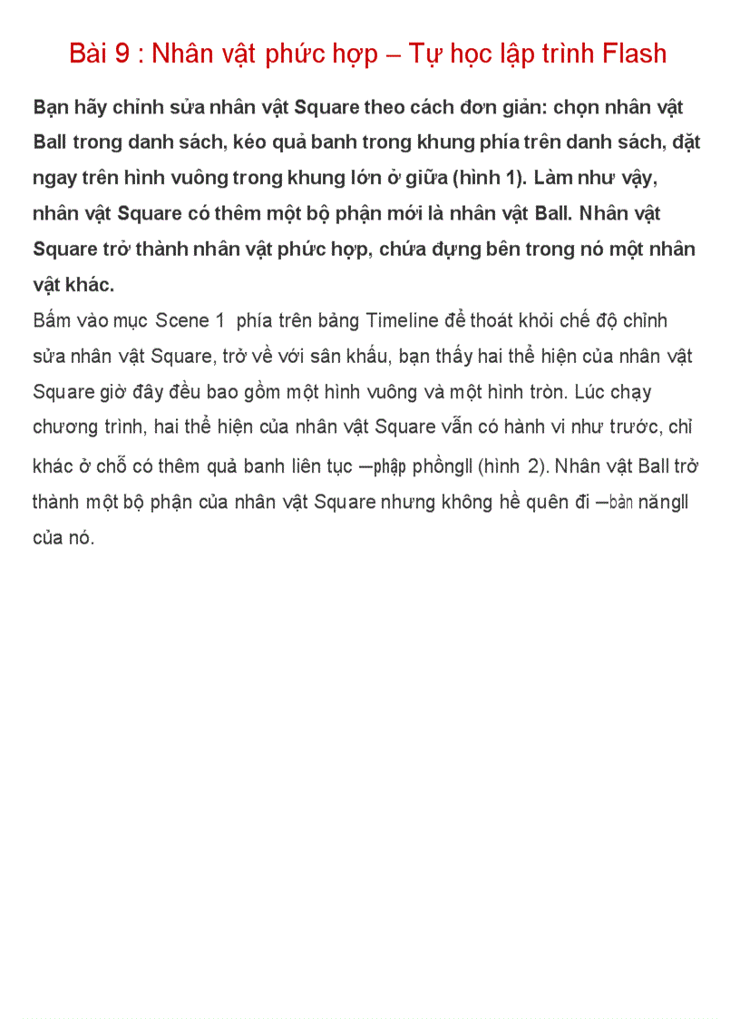 image for page Nhân vật phức hợp Tự học lập trình Flash