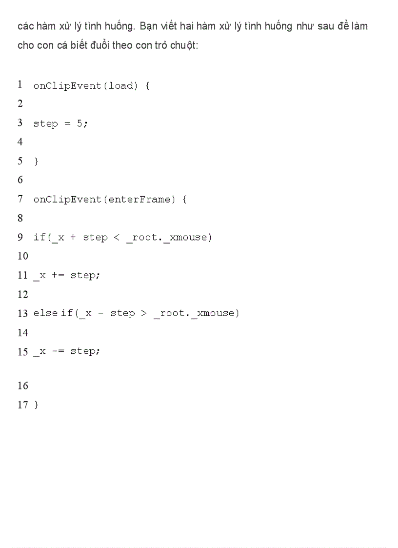 image for page Trò chơi rượt bắt Tự học lập trình Flash