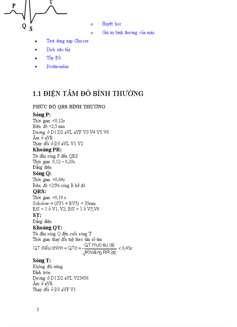 image for page Các chỉ số cận lâm sàng