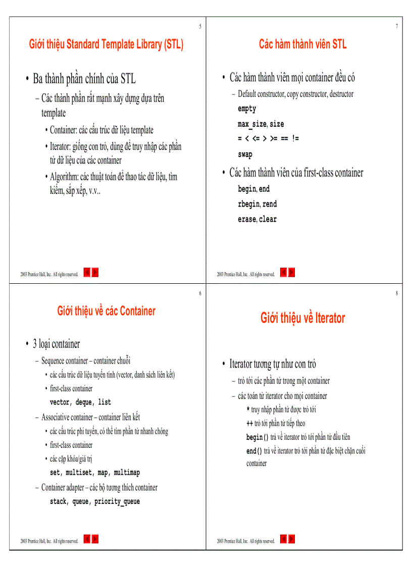 Thư viện chuẩn C Standard Template Library STL