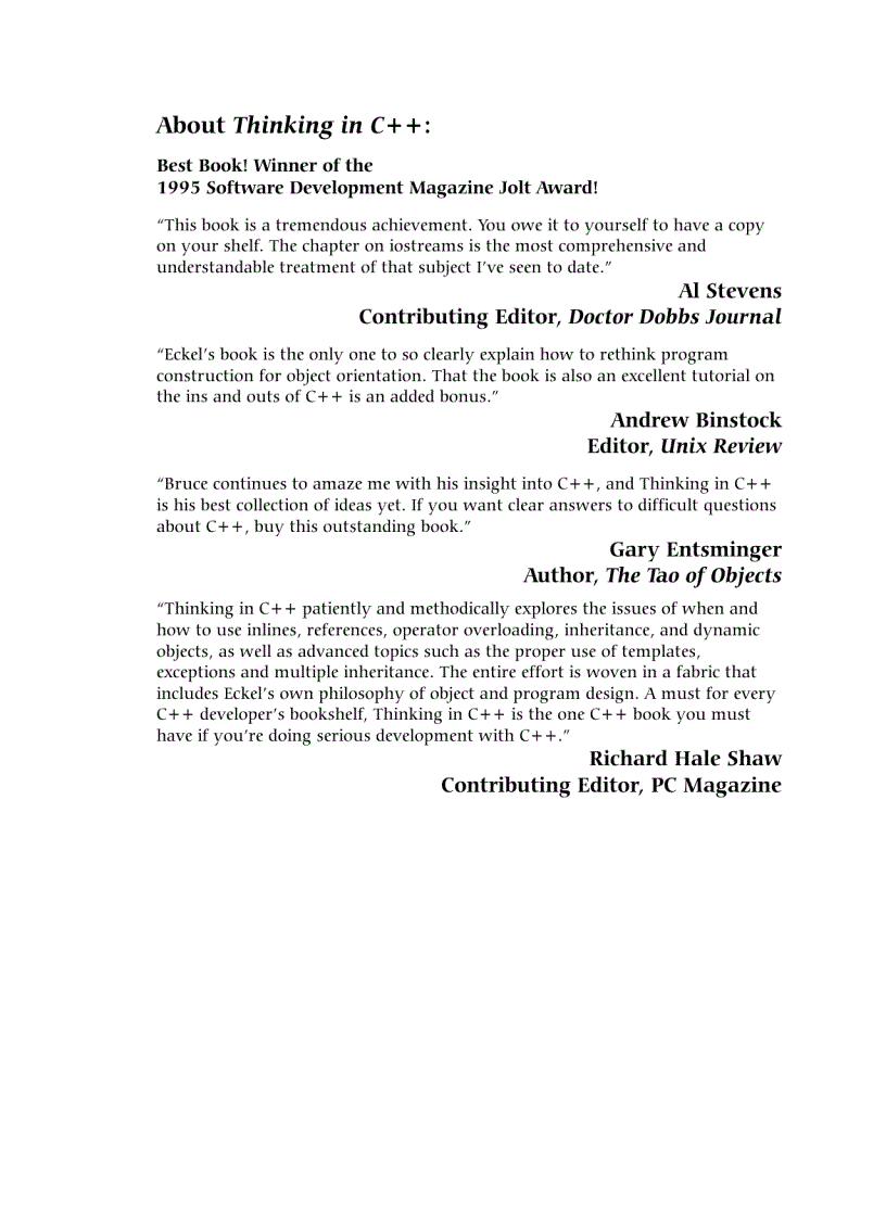 image for page Thinking in Java Bruce Eckel