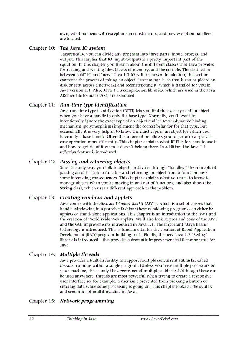 image for page Thinking in Java Bruce Eckel