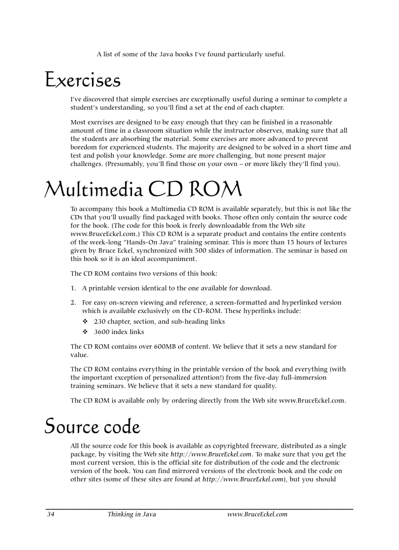 image for page Thinking in Java Bruce Eckel