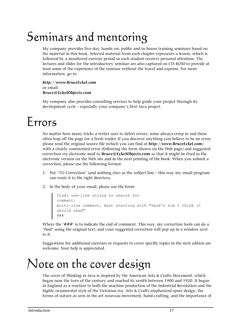 image for page Thinking in Java Bruce Eckel