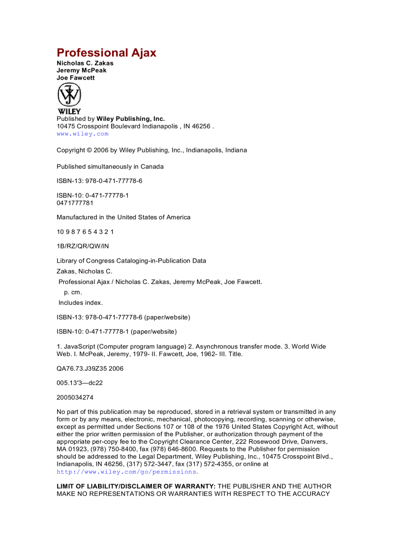 image for page Professional Ajax