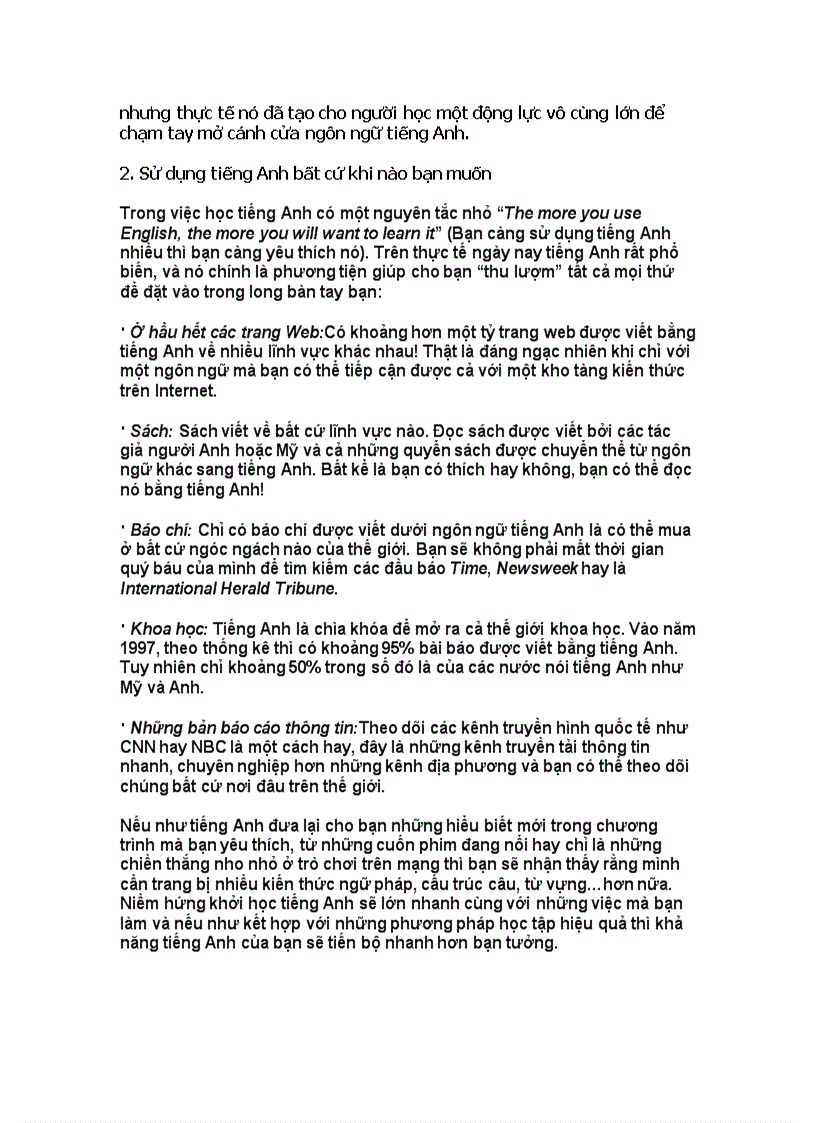 image for page Đòn bẩy cho việc học tiếng Anh