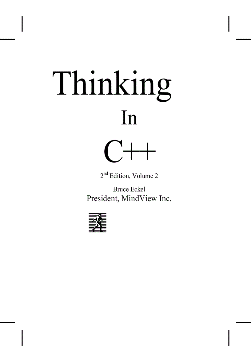 Thinking in C Volume 1 2nd Edition