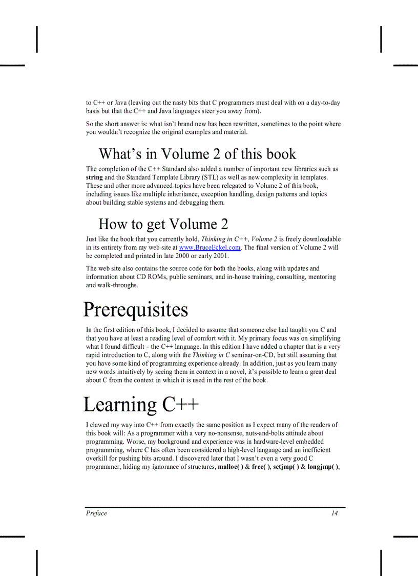 image for page Thinking in C Volume 1 2nd Edition