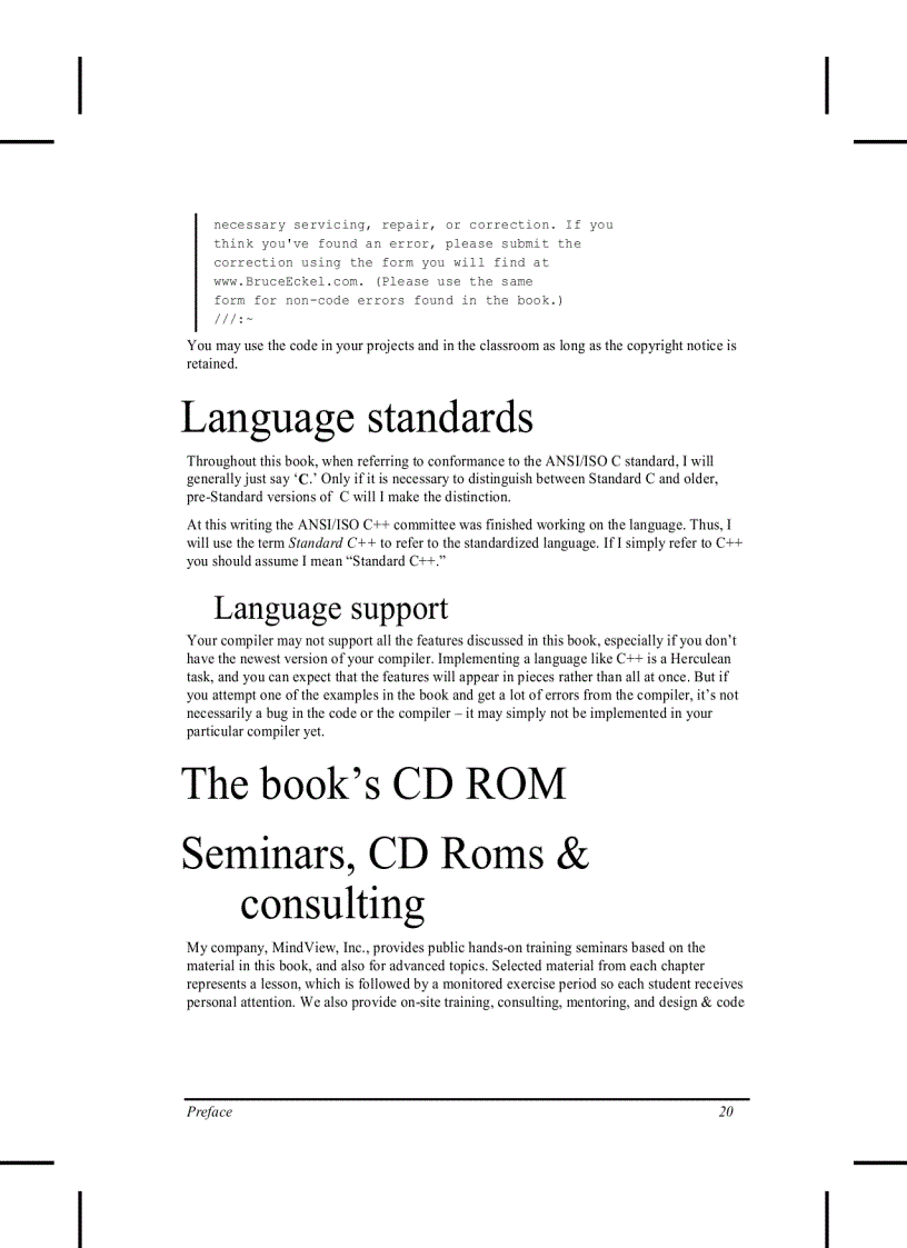 image for page Thinking in C Volume 1 2nd Edition