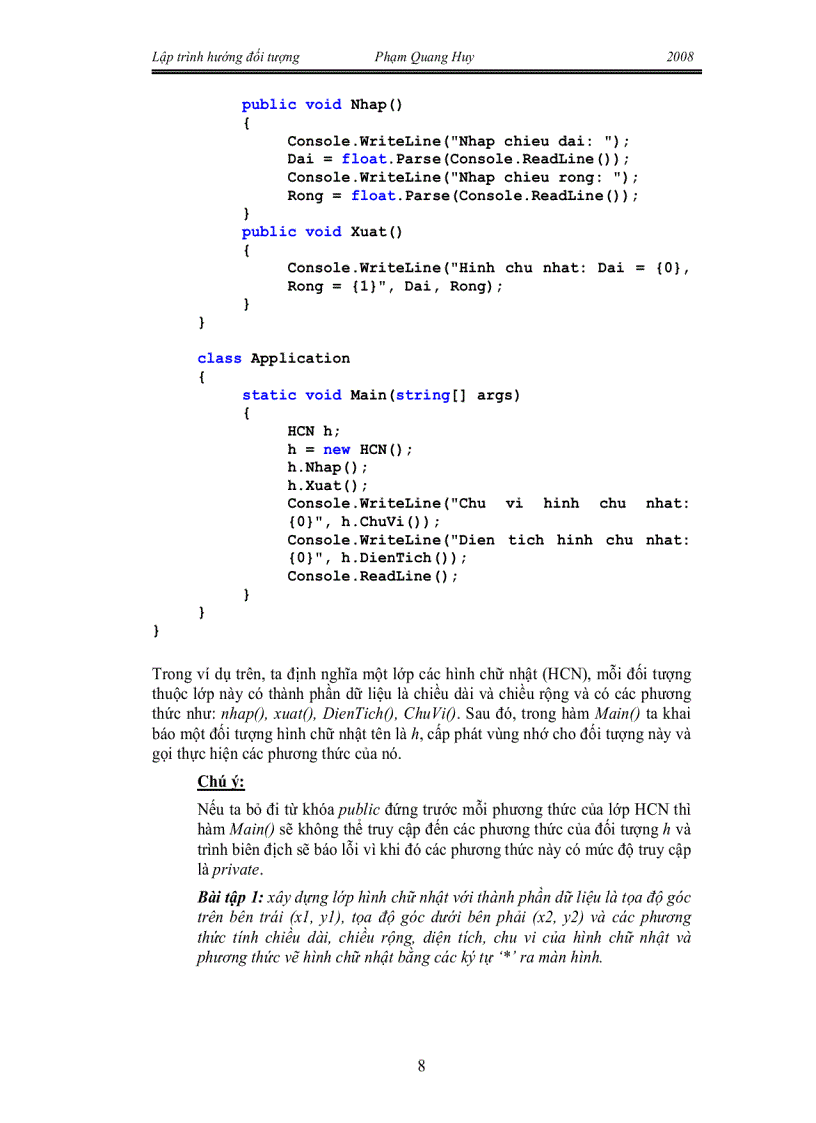 image for page Lập trình hướng đối tượng 4