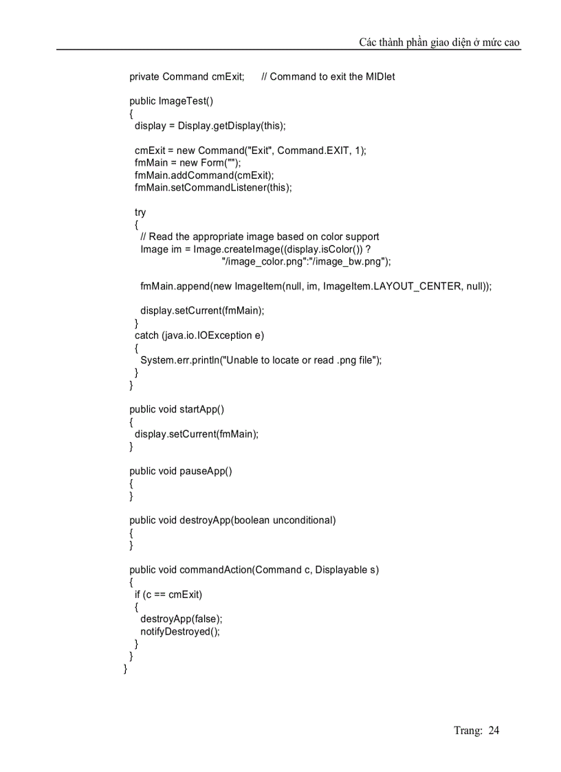 image for page Lập trình trên di động với j2me