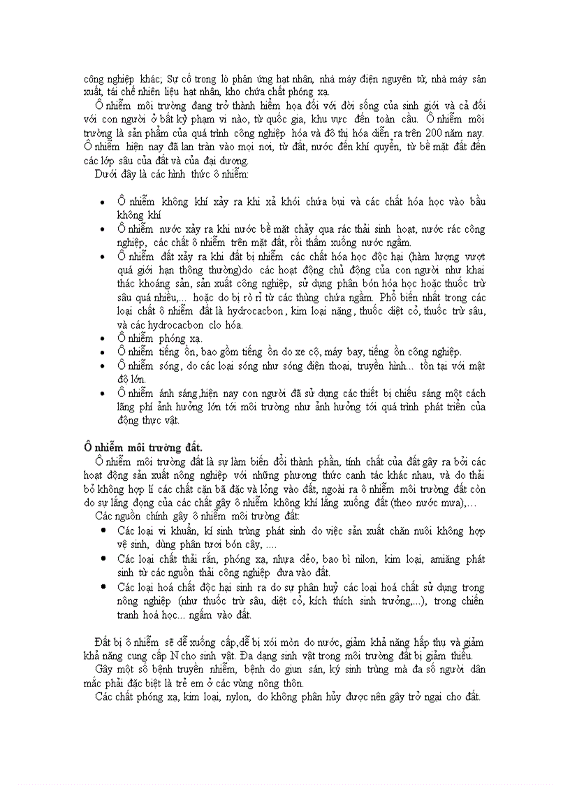 image for page Một Số Điều Có Thể Bạn Chưa Biết Về Ô Nhiễm Môi Trường