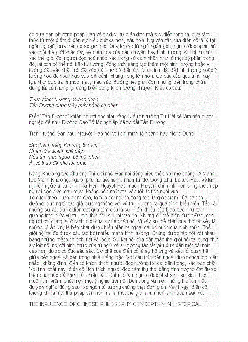 image for page Ảnh hưởng của quan niệm triết học Trung Hoa trong điển cố