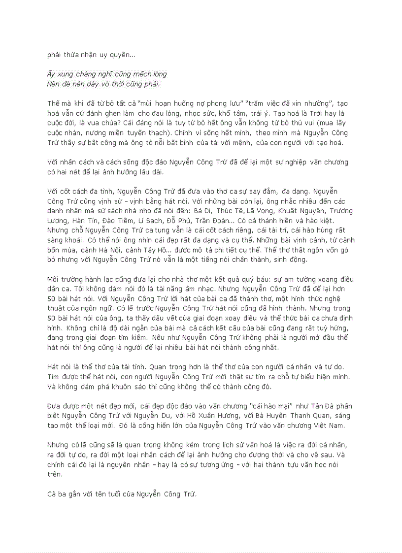 image for page Nguyễn Công Trứ Con đường cheo leo của tự do của cá nhân