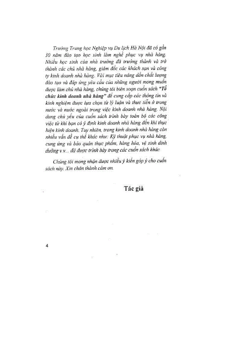 image for page Tổ chức kinh doanh nhà hàng