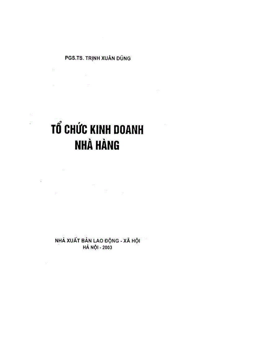 image for page Tổ chức kinh doanh nhà hàng