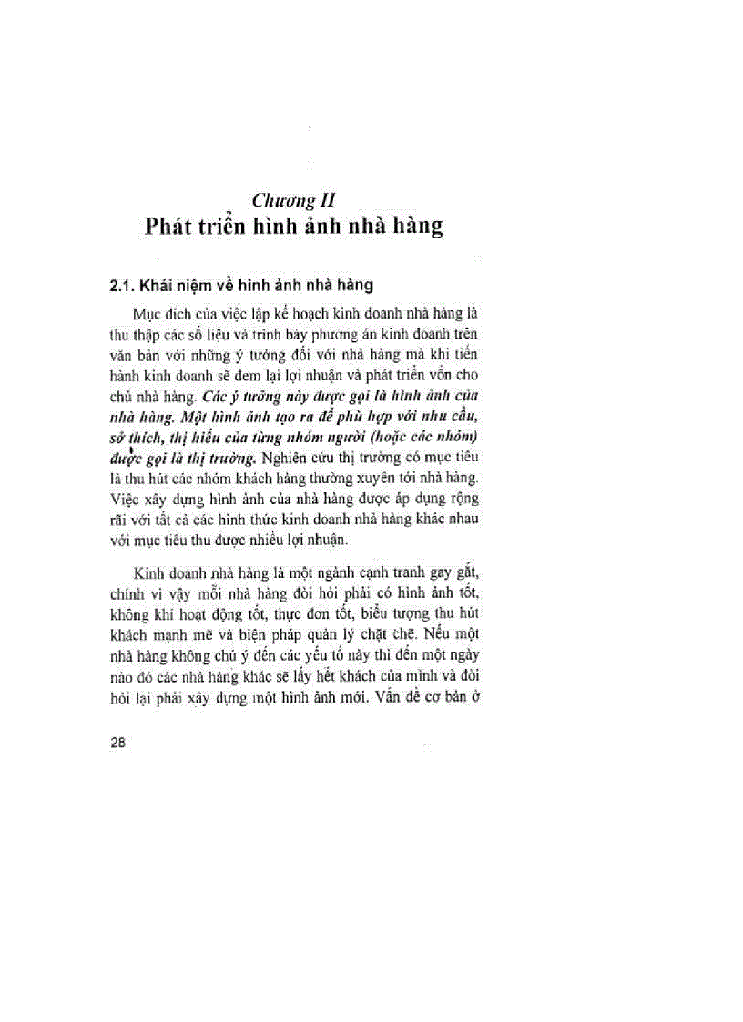 image for page Tổ chức kinh doanh nhà hàng