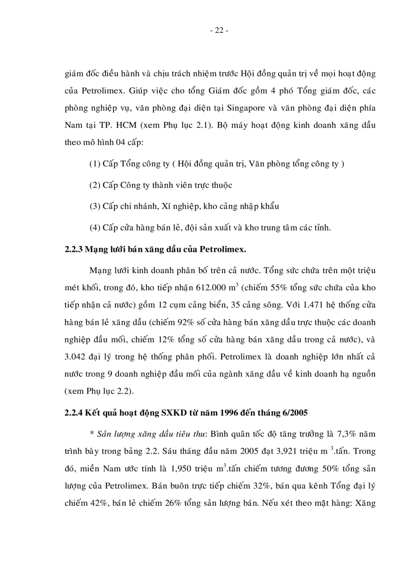 image for page Các giải pháp nâng cao chất lượng dịch bán hàng của Công ty Petrolimex giai đoạn 2006
