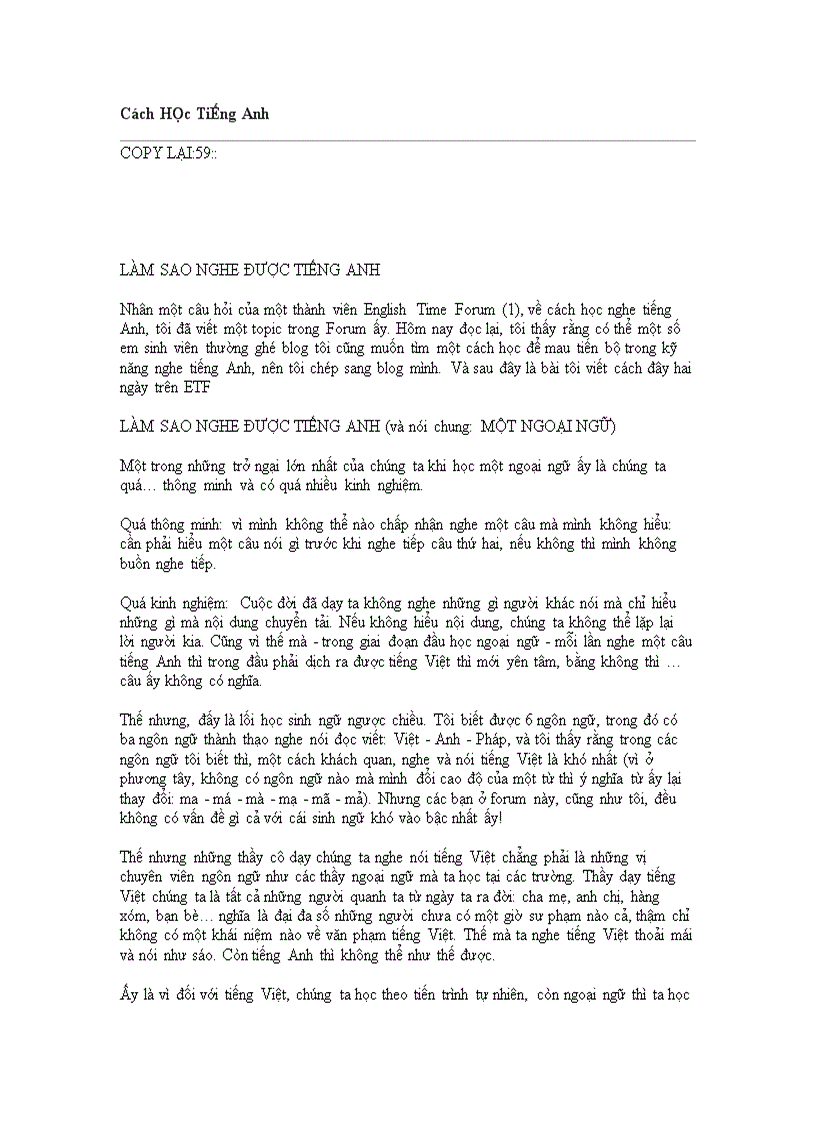 image for page Cách HỌc TiẾng Anh