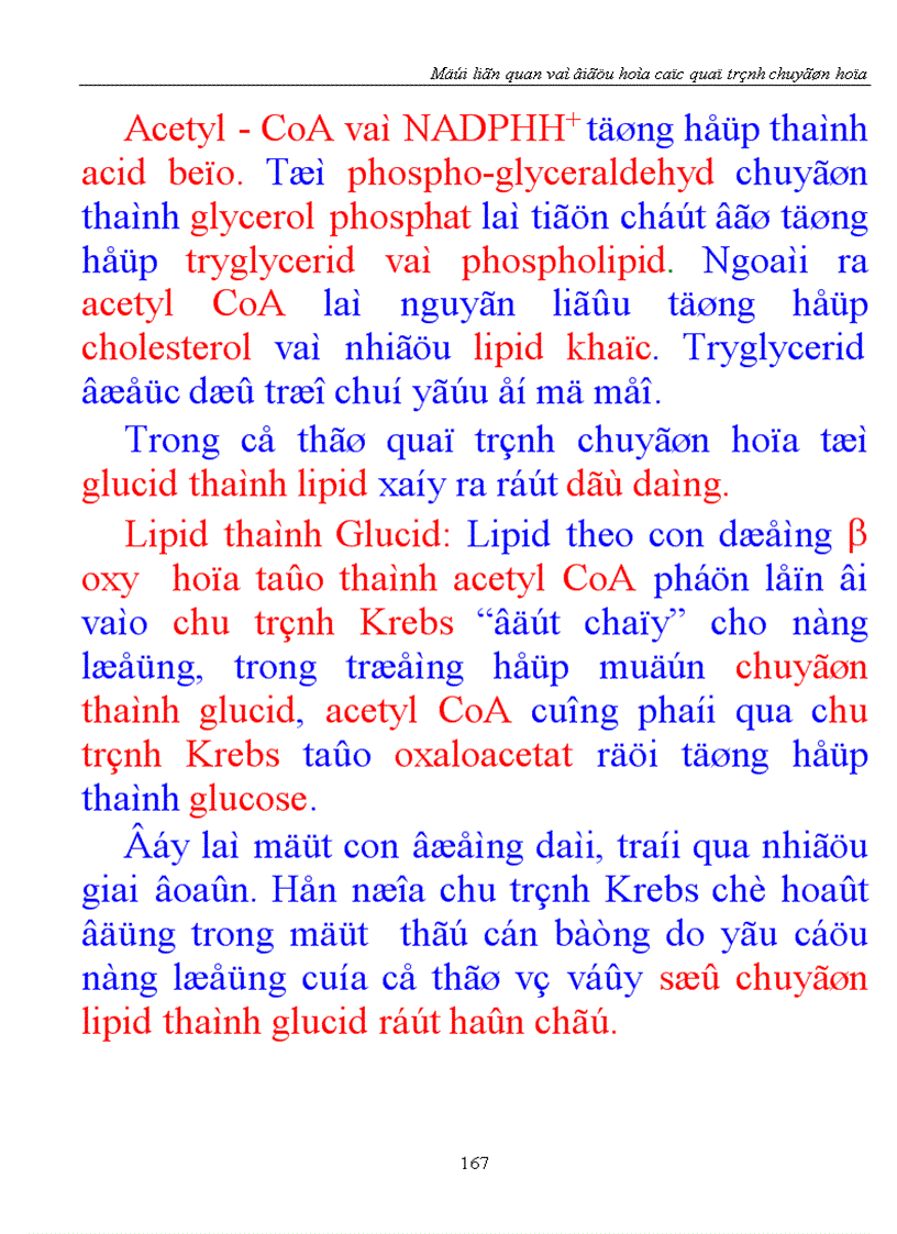 image for page Mối liên quan và điều hòa các quá trình chuyển hóa