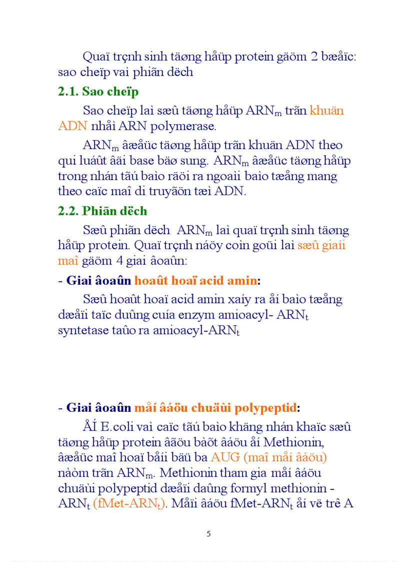 image for page Sinh tổng hợp protein