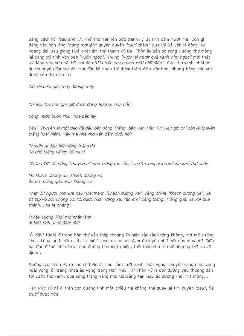 image for page Hàn mặc tử con đường tình một chiều