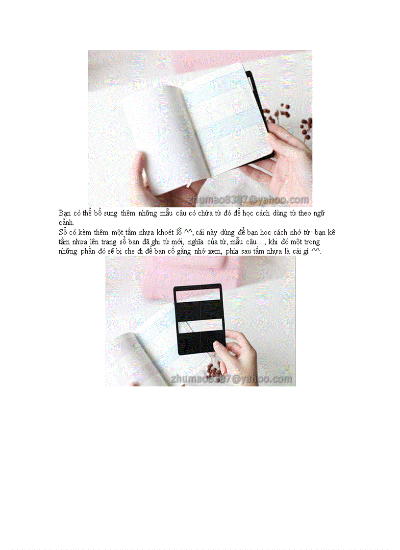 image for page Gợi ý cách sử dụng sổ học từ