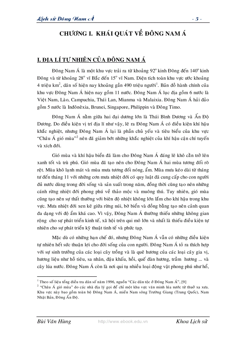 image for page Lịch sử Đông Nam Á