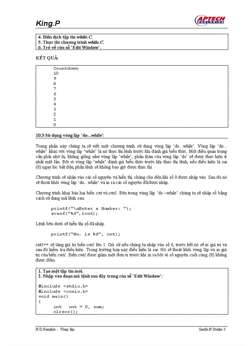 image for page Vòng lặp