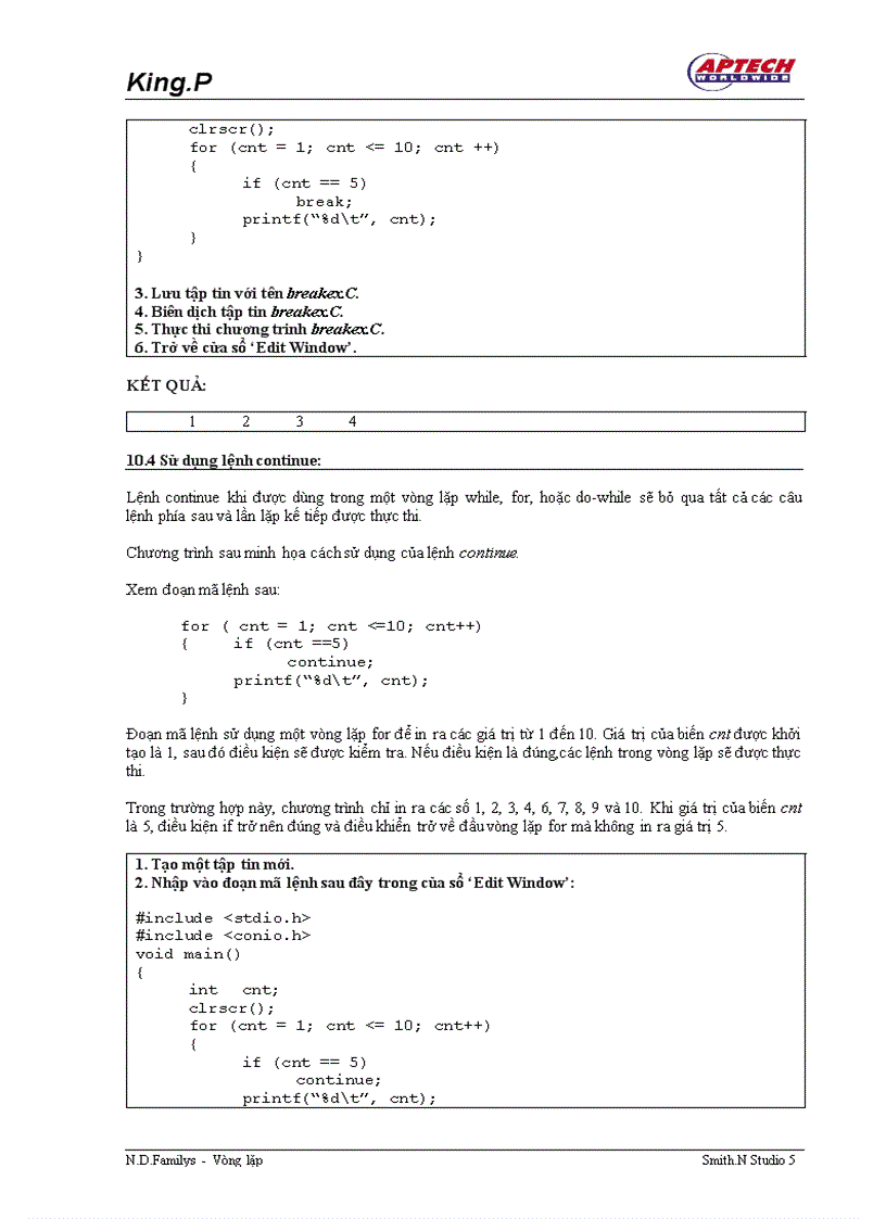 image for page Vòng lặp
