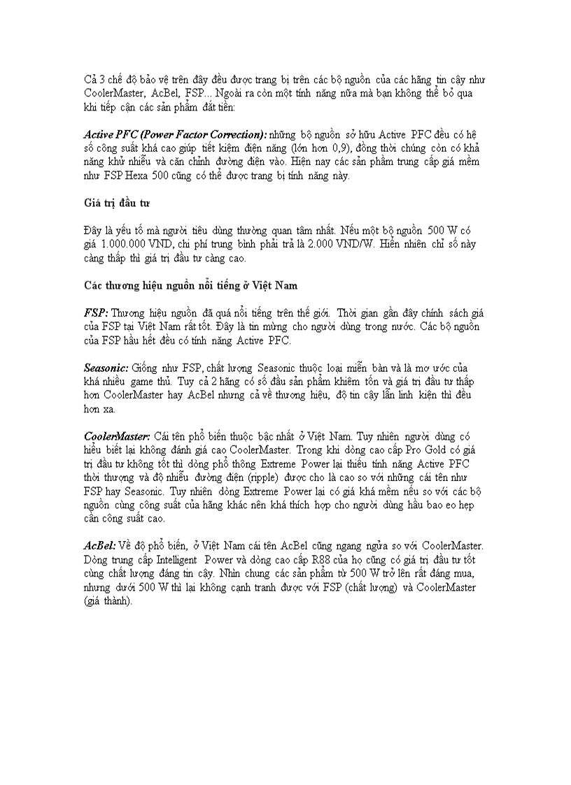 image for page Nguồn máy tính những điều cần biết