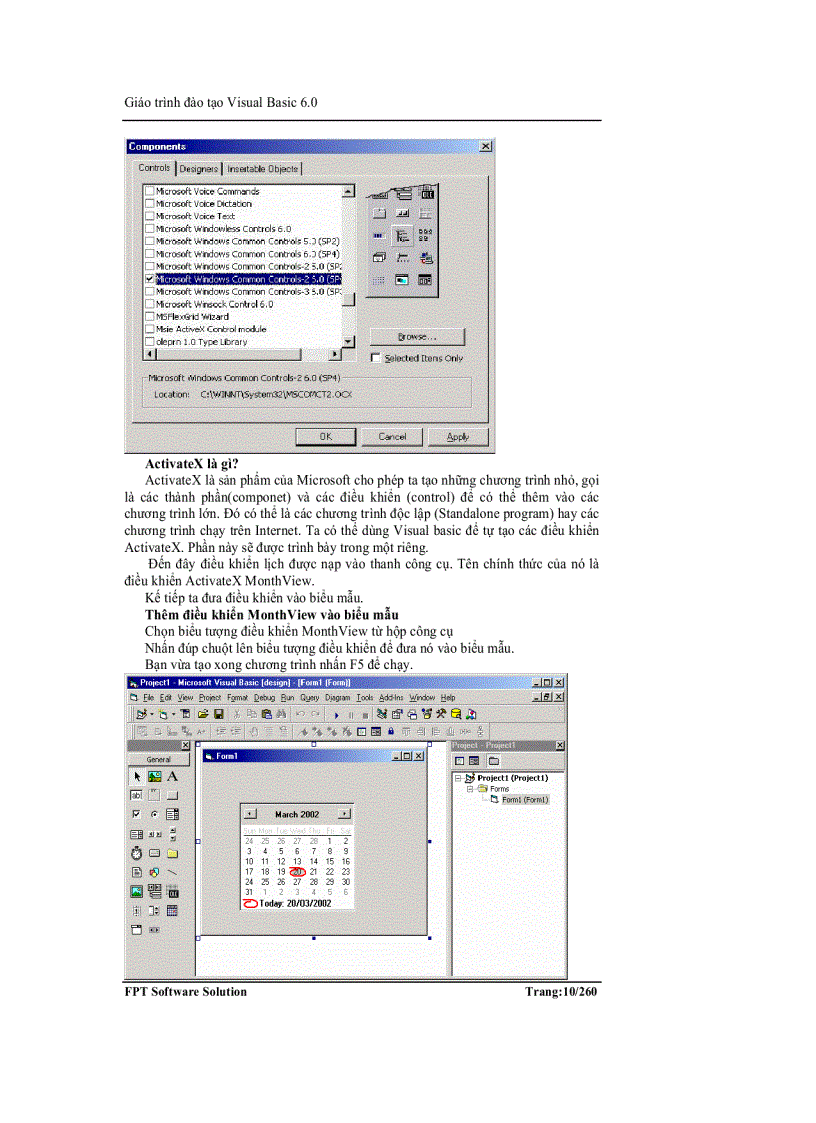 image for page Giáo trình VB6 của Đại học FPT