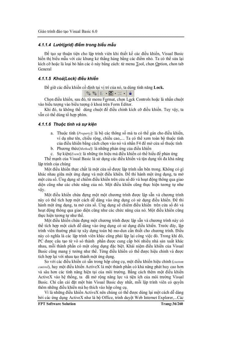 image for page Giáo trình VB6 của Đại học FPT