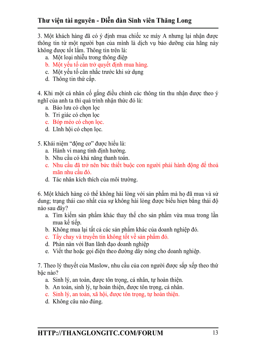 image for page Trắc nghiệm marketing