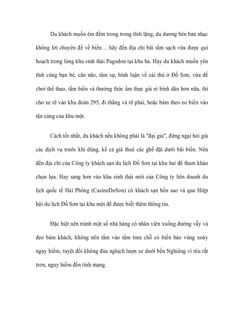 image for page Những điều cần biết khi đi du lịch Đồ Sơn