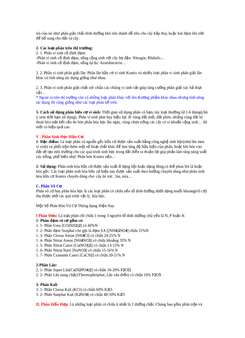 image for page Kiến thức cơ bản về phân bón