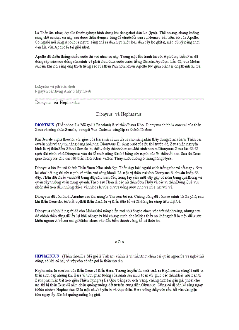 image for page Thần thoại Hy Lạp La Mã