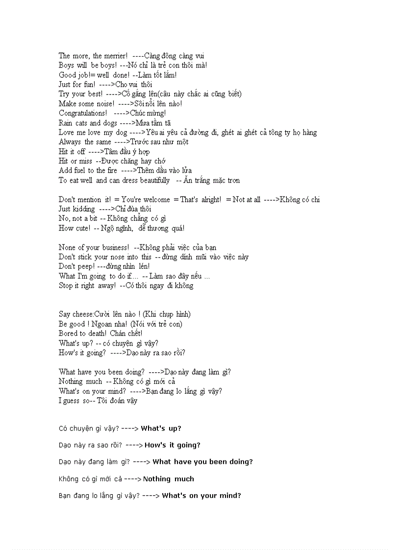 image for page Những câu tiếng anh thông dụng khi iao tiếp