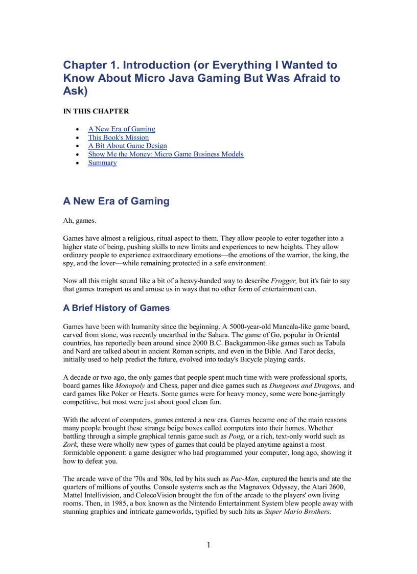 image for page Micro Java Game Development