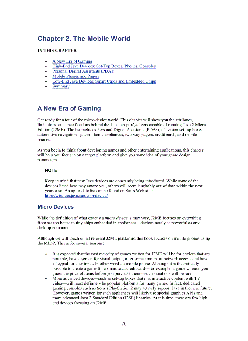 image for page Micro Java Game Development