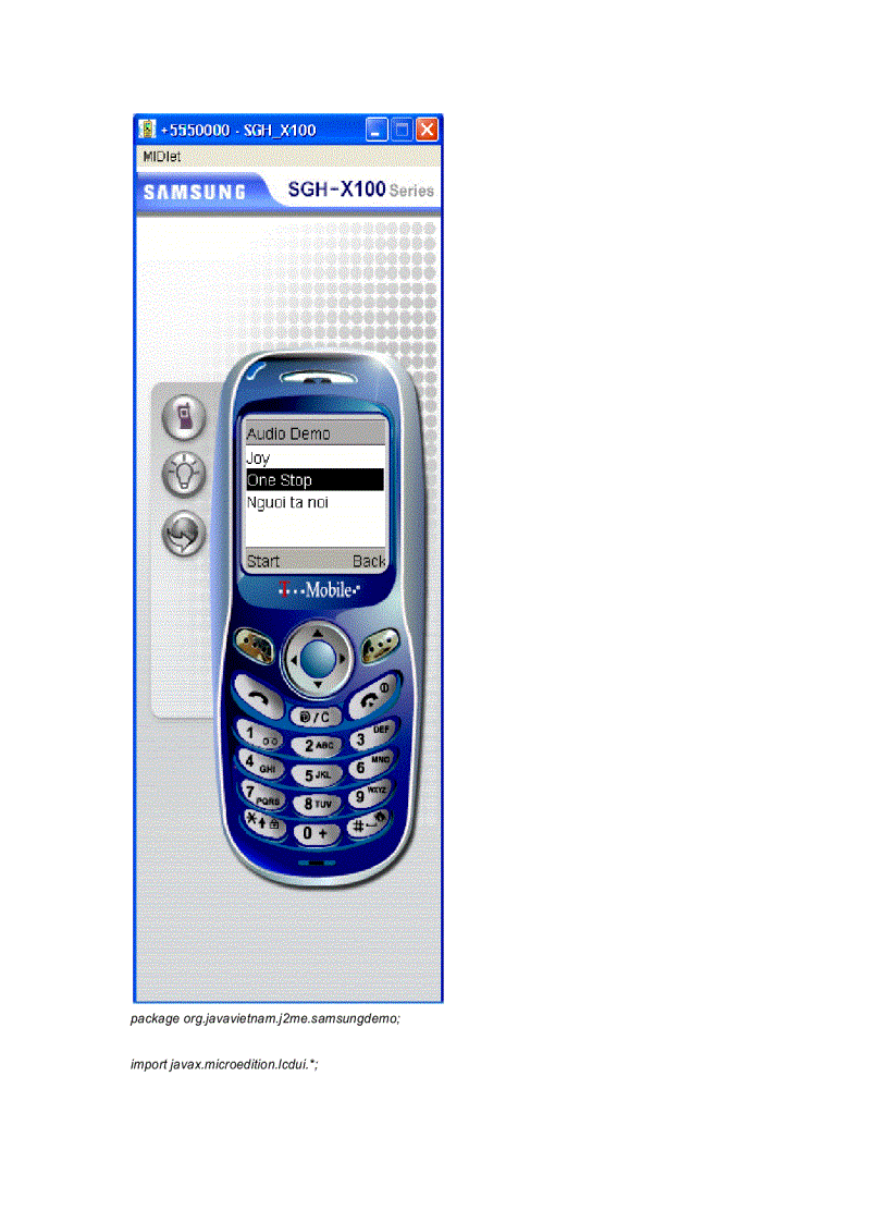 image for page Phát triển ứng dụng J2ME sử dụng các tính năng mở rộng của điện thoại Samsung